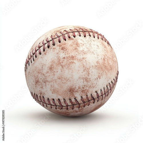 Worn Baseball (1) photo