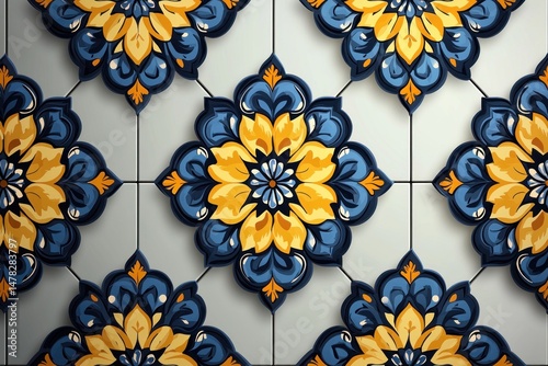 Ornate Tile Design Pattern