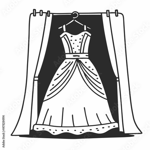 Dress Line Art
