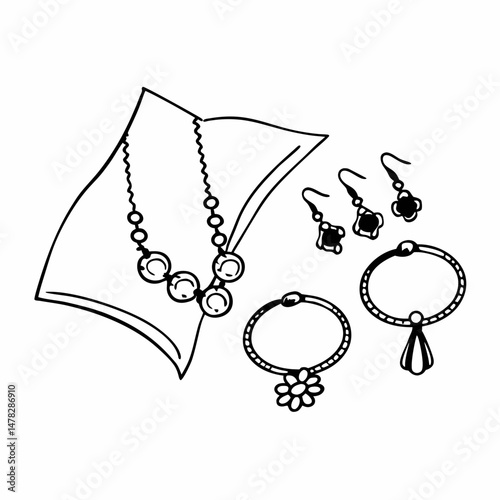 Jewelry Line Art
