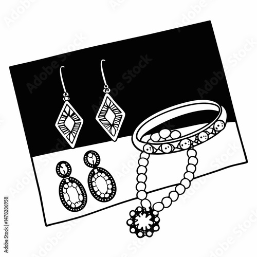 Jewelry Line Art