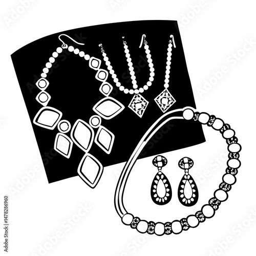 Jewelry Line Art