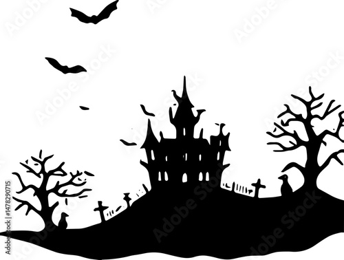 vector illustration of a halloween background