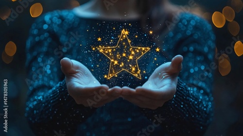 Star Held in Hands