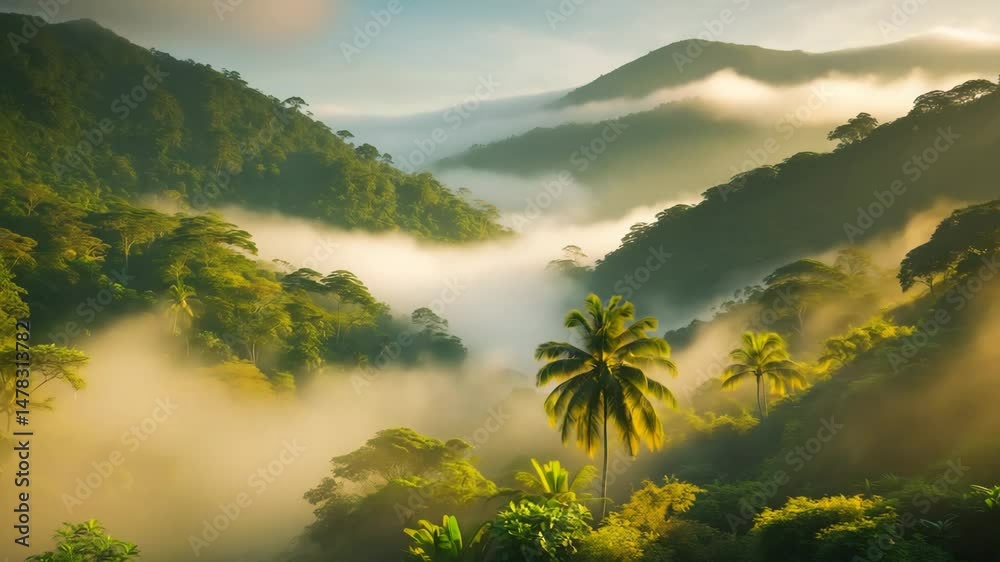 Tropical Jungle Fog in Costa Rica's Cordillera de Talamanca