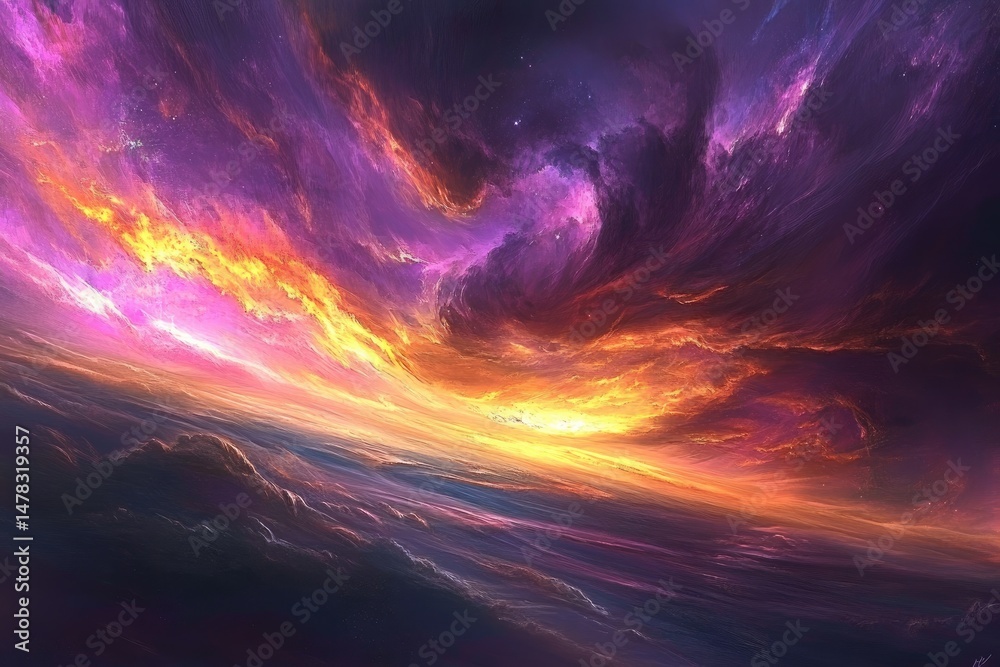 Obraz premium Epic sunset cloudscape