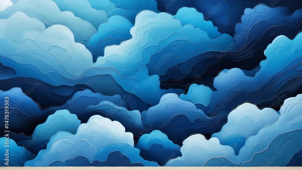 Background with an abstract blue theme