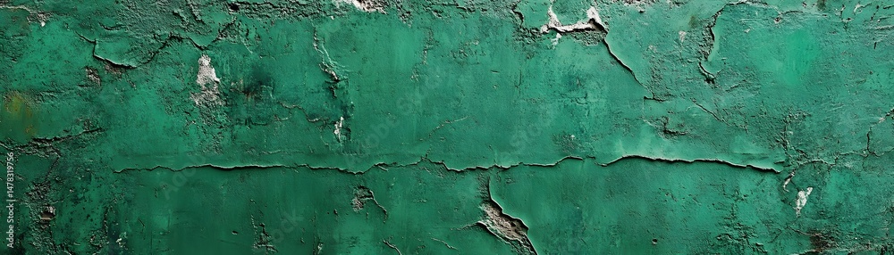 Obraz premium Textured emerald green painted surface