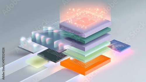 An infographic depicting the layered architecture of sensor fusion stacks illustrating the hierarchy from raw sensor data acquisition to highlevel decisionmaking on a microcontroller