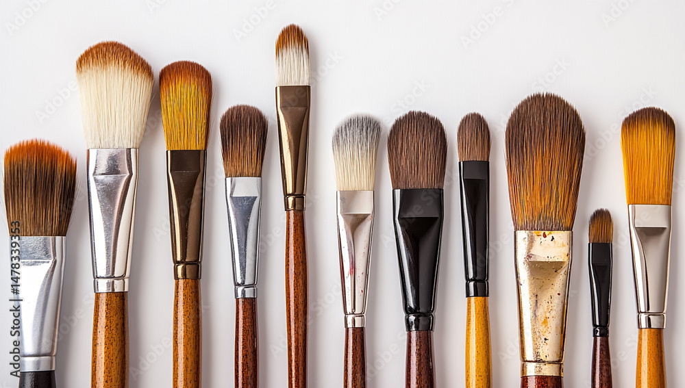 Fototapeta premium Array of Artistic Brushes