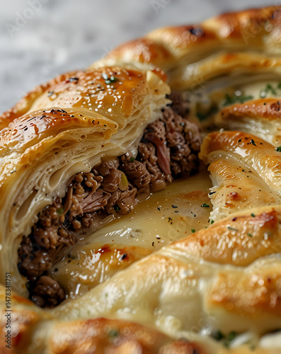 Wallpaper Mural Traditional Burek with Flaky Layers Torontodigital.ca