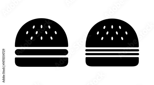 Burger icon vector. burger sign and symbol. hamburger