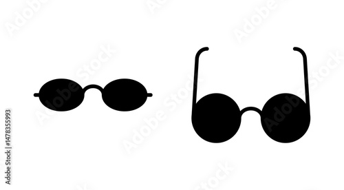 Glasses icon vector. Glasses sign and symbol