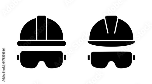 Helmet icon vector. Motorcycle helmet sign and symbol. Construction helmet icon. Safety helmet