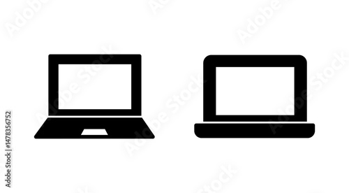 Laptop icon vector. computer sign and symbol