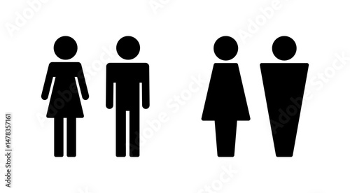 Man and woman icon vector. male and female sign and symbol. Girls and boys