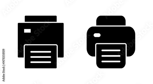 Print icon vector. printer sign and symbol