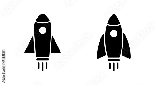 Rocket icon vector. Startup sign and symbol. rocket launcher icon