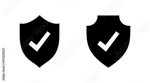 Free Download Shield check mark icon vector. Protection approve sign. Insurance icon - GFXLoad