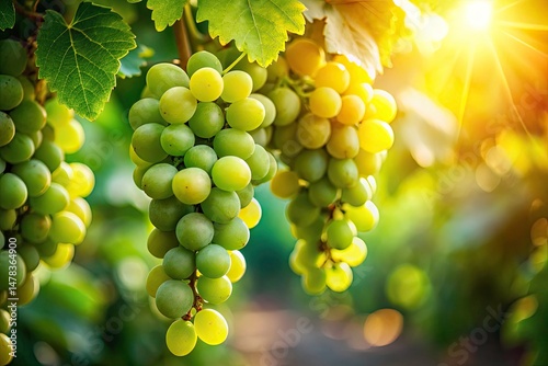 Long Exposure Grapes Vine Photography - Night Photography, Hanging Fruit, Winery, Vineyard, Nature