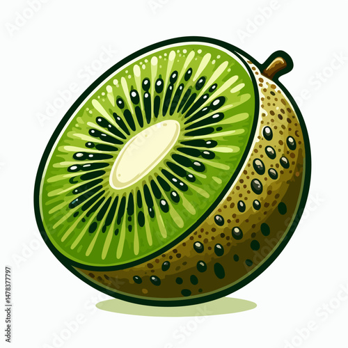 kiwi fruit vector illustration