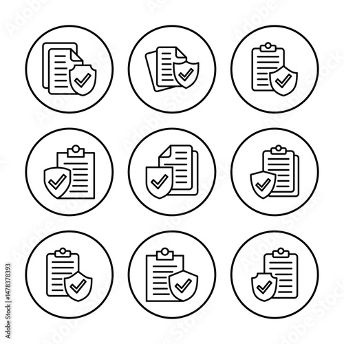 Insurance icon vector. insurance symbol vector
