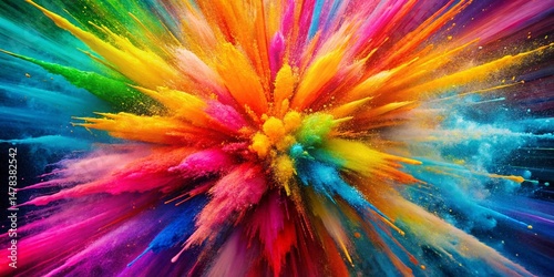 Wallpaper Mural Colorful Spray Paint Burst Background for Mother's Day Cards Torontodigital.ca