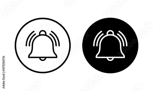 Bell Icon vector illustration. Notification sign and symbol for web site design