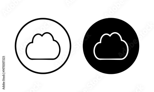 Cloud icon vector illustration. cloud sign and symbol