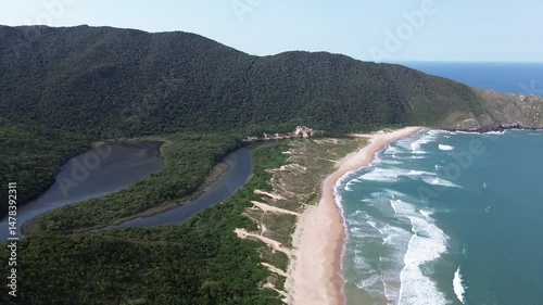 Imagens Aereas da Praia de Lagoinha do Leste Florianópolis
