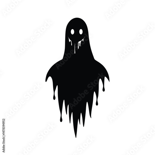 Happy Ghost with Big Smile