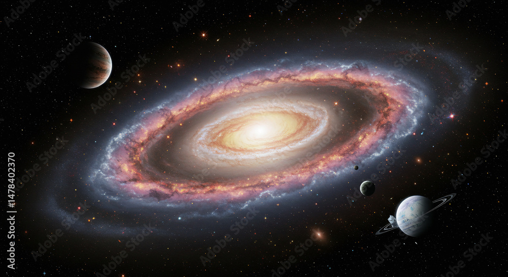 Fototapeta premium planet with space