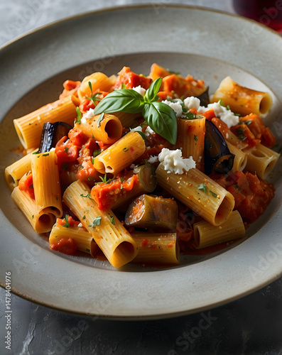 Classic Pasta Alla Norma Dish