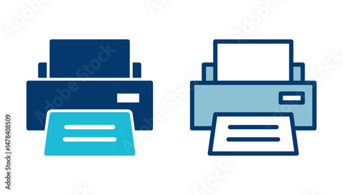 Printer icon vector isolated on white background. print icon. Fax vector icon.