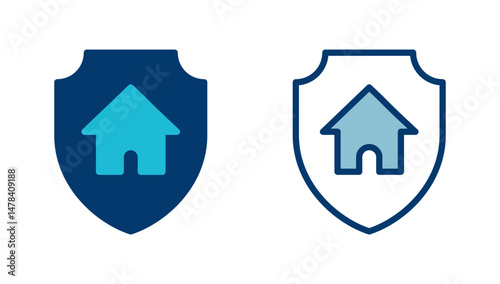 Home insurance icon vector isolated on white background. home protection icon