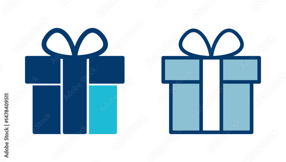 Obraz premium Gift icon vector isolated on white background. gift vector icon. birthday gift