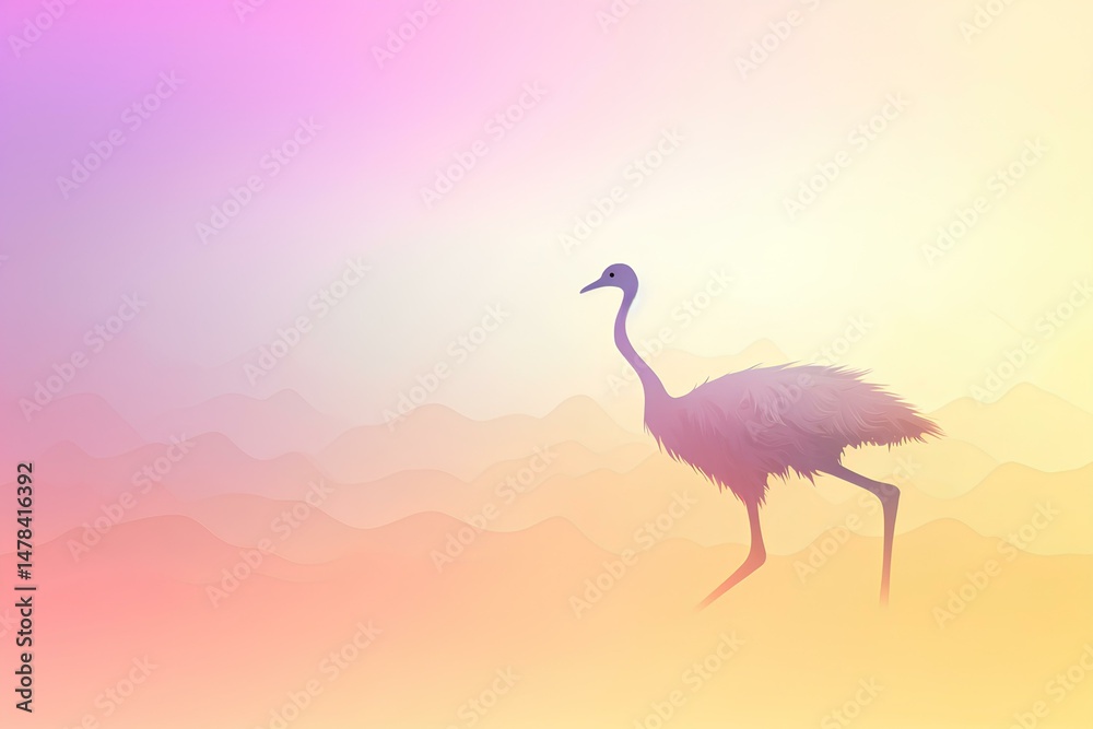 Obraz premium heron on the beach