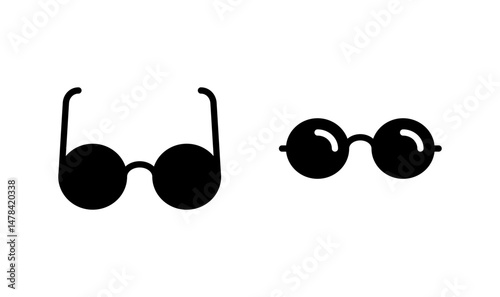Glasses icon logo design. Glasses sign and symbol