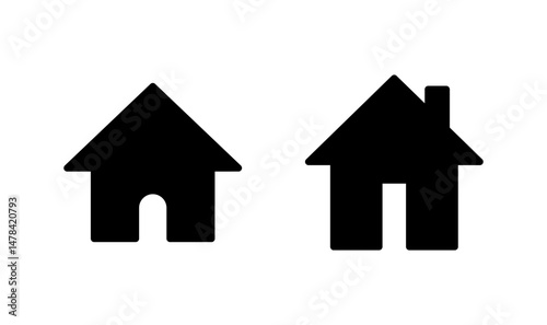 House icon logo design. Home sign and symbol