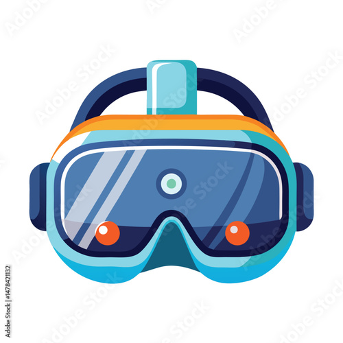VR headset gaming instrument instrument isolated on white background