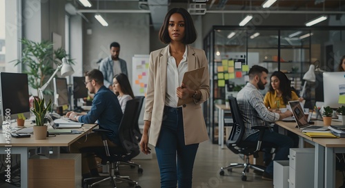 Wallpaper Mural business people working in office Torontodigital.ca