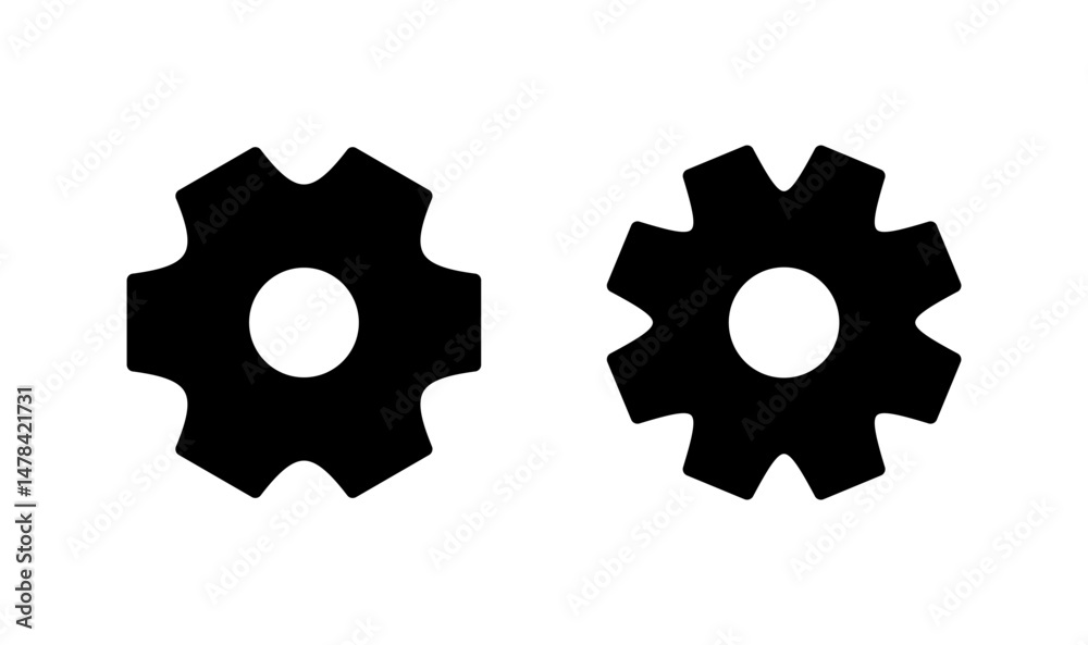 Setting icon logo design. Cog sign and symbol. Gear Sign Setting icon logo design. Cog sign and symbol. Gear Sign