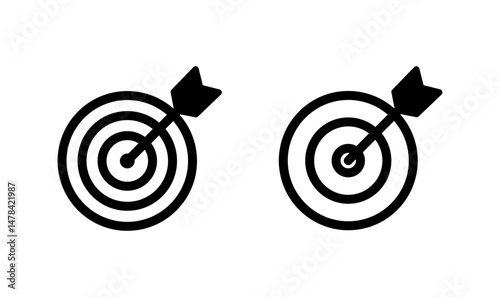 Target icon logo design. goal icon vector. target marketing sign and symbol