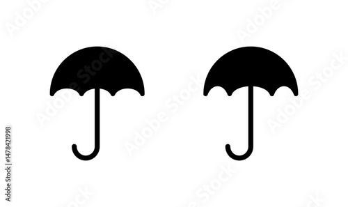 Umbrella icon logo design. umbrella sign and symbol