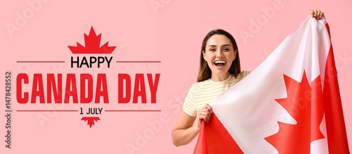 Banner for Canada Day with ...