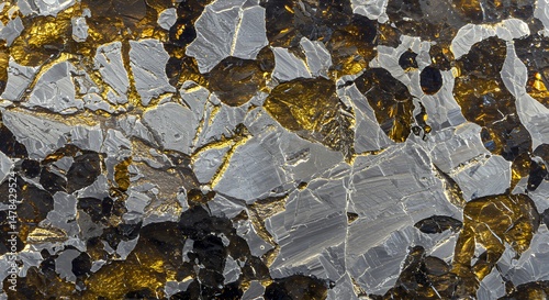 Widmanstatten Pattern Gibeon Meteorites Interlocking Crystal Structure