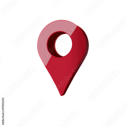 map pointer with red pin