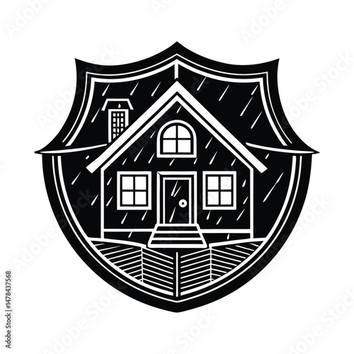 House insurance protection concept vector