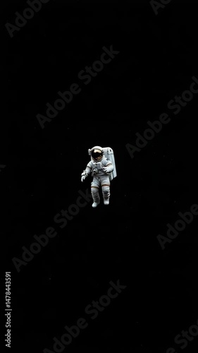 Astronaut in the Void: An astronaut floats weightlessly in the vast expanse of the cosmos, representing exploration, and the boundless possibilities of the unknown.