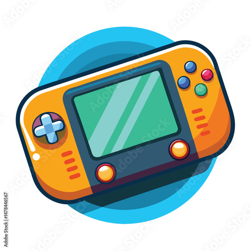 Touchpad gaming instrument isolated on white background
